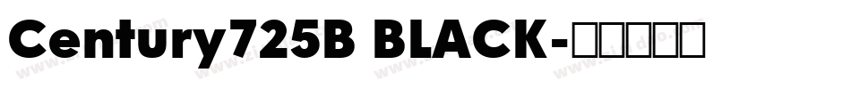 Century725B BLACK字体转换